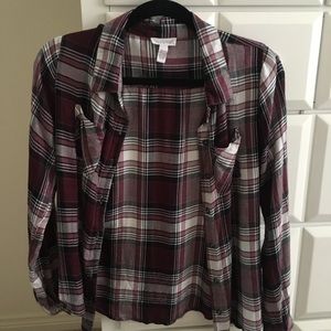 another long sleeve flannel shirt